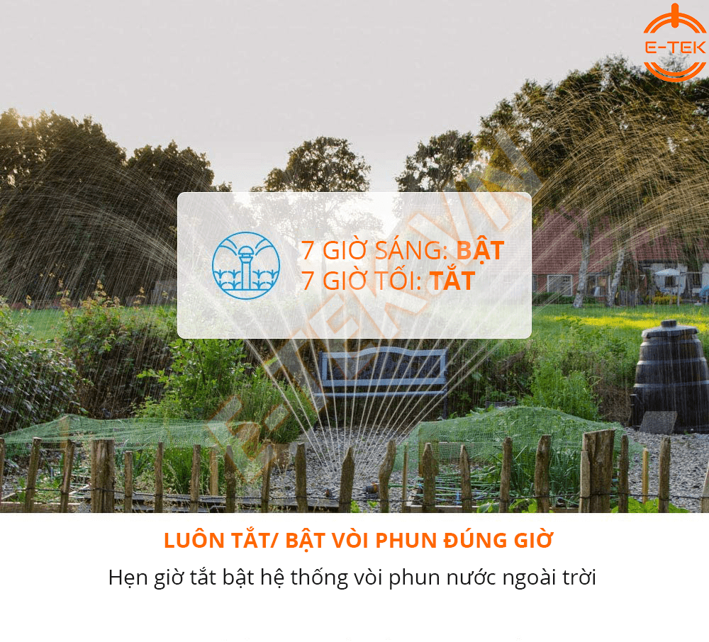 Ổ cắm thông mình Sonoff ngoài trời S55 giúp bạn hẹn giờ tắt, bật vòi phun nước ngoài trời