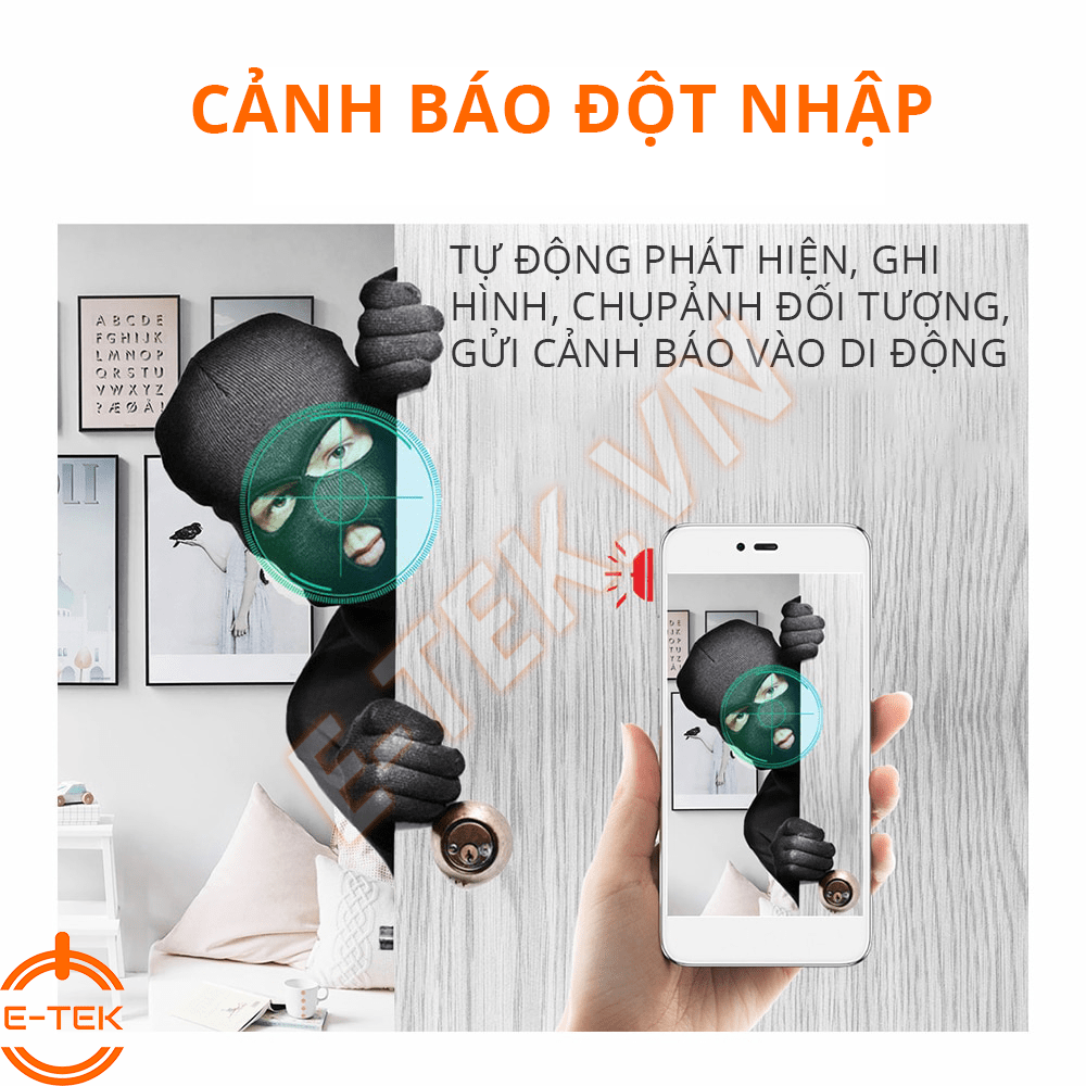 Bộ kit camera ip wifi gửi cảnh báo cho bạn khi có trộm đột nhập