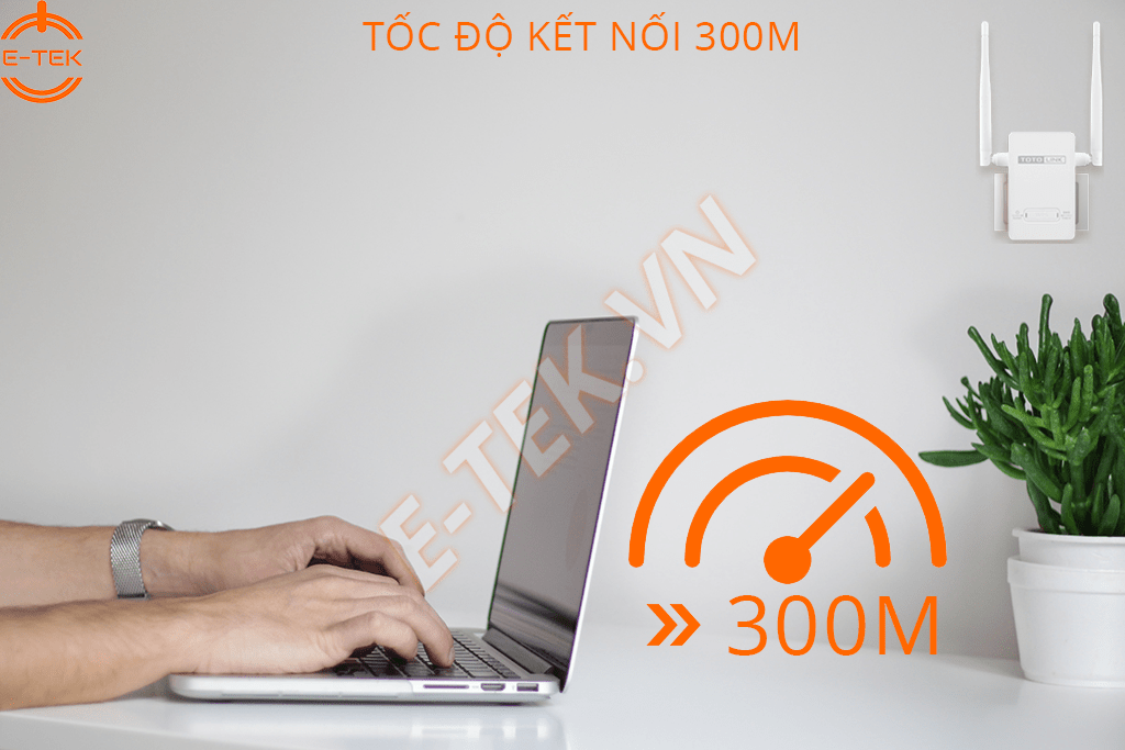 Bộ kích sóng WIFI TOTOLINK EX200 tốc độ kết nối 300M
