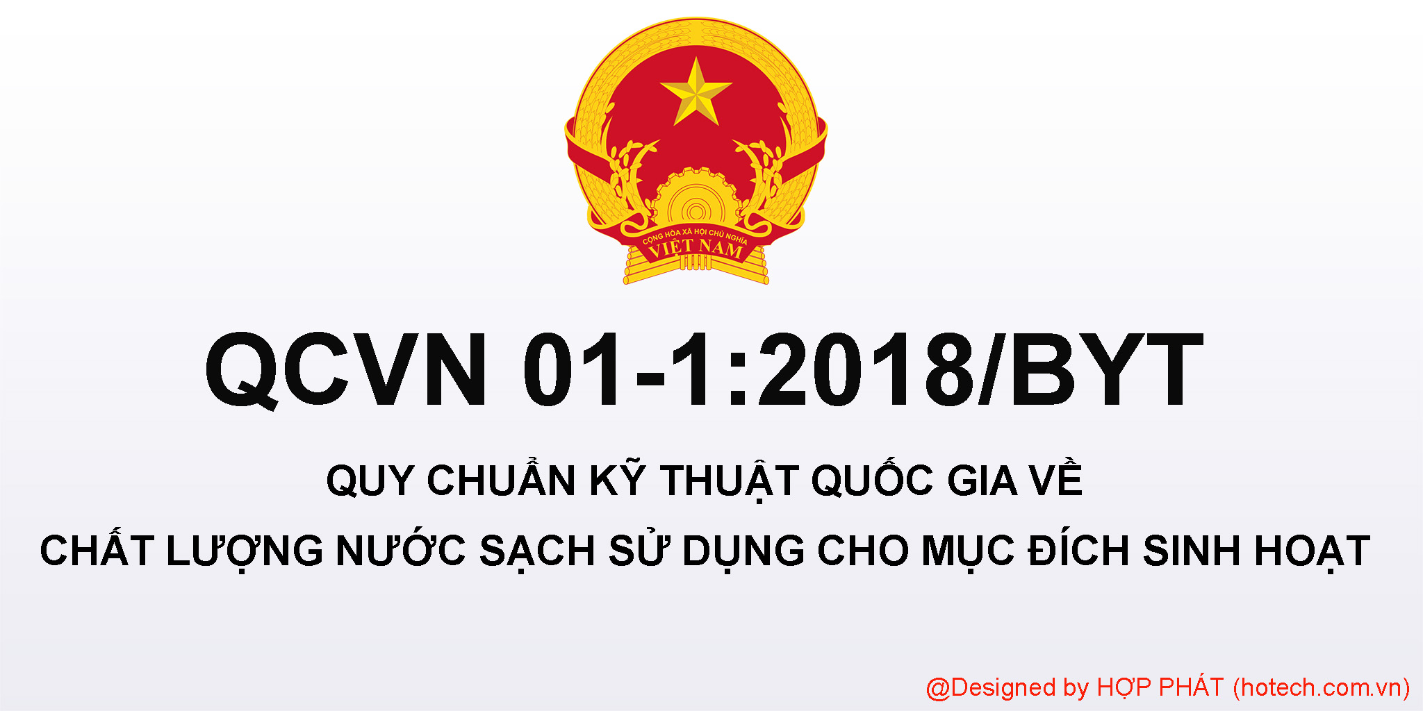 Quy chuẩn quốc gia về chất lượng nước sạch QCVN 01-1:2018/BYT