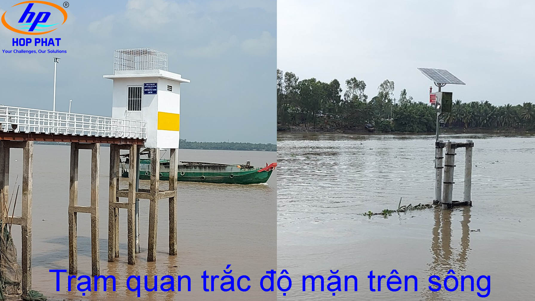 trạm quan trắc độ mặn trên sông
