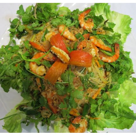 GỎI BÚN TÀU TÔM THỊT THÁI