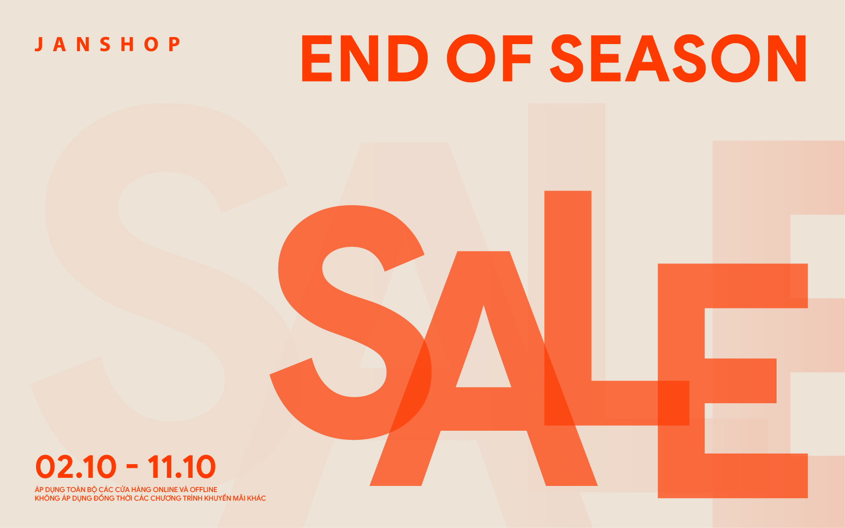 END OF SEASON SALE - ĐẠI TIỆC ĐỒNG GIÁ CUỐI MÙA LÊN ĐẾN 70% HÀNG LOẠT ITEM HOT
