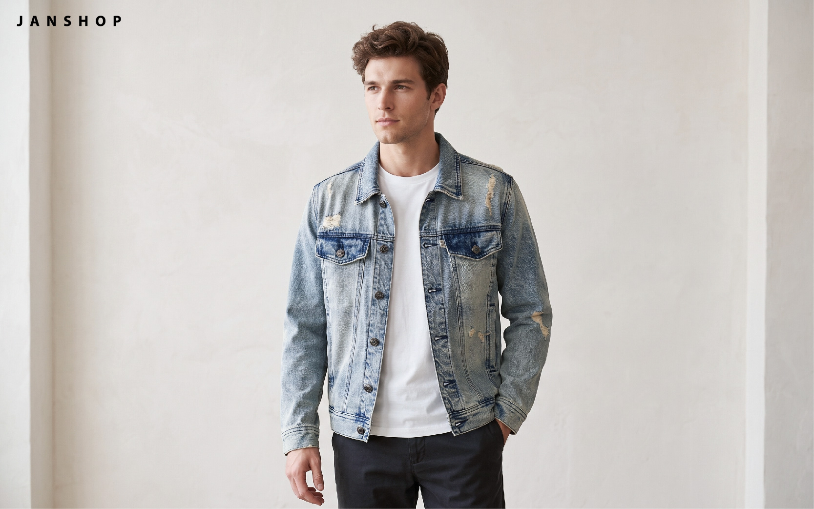 Áo khoác denim cho nam đẹp, chuẩn xu hướng thu đông 2026