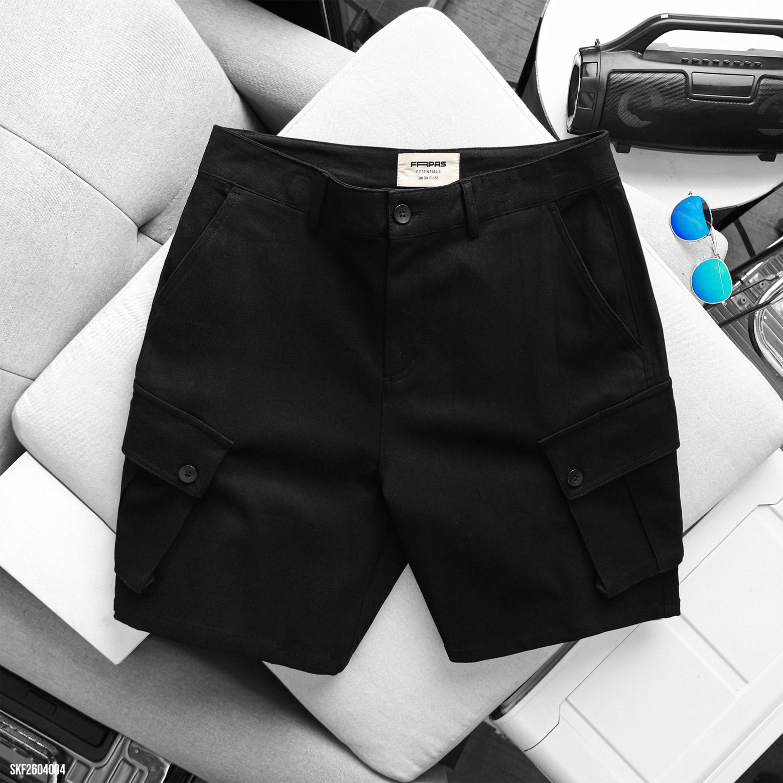 shorts-kaki-fapas-baggy-polycase