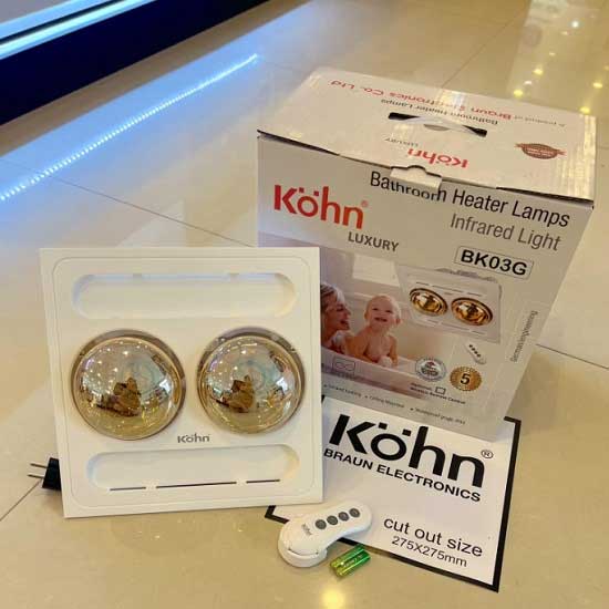 Đèn sưởi Kohn 2 bóng KB03GR