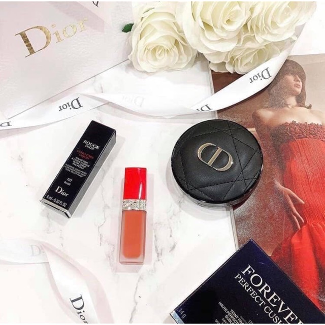 Son Thỏi Dior 707 Bliss  Cam Cháy Rouge Ultra Care