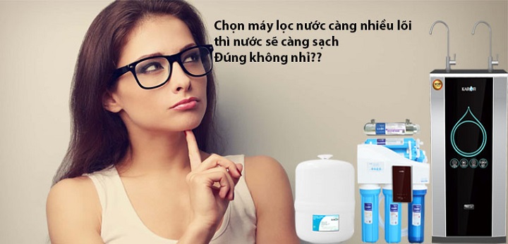 Máy lọc nước càng nhiều lõi càng tốt có đúng không?