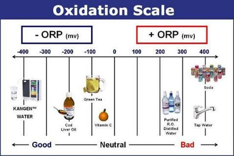 Nước Kangen có khả năng chống oxi hóa mạnh mẽ hơn hẳn các loại nước trên thị trường