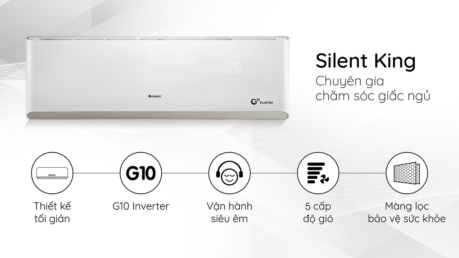 Máy Lạnh Treo Tường GREE Inverter Silent King - Tổng quan