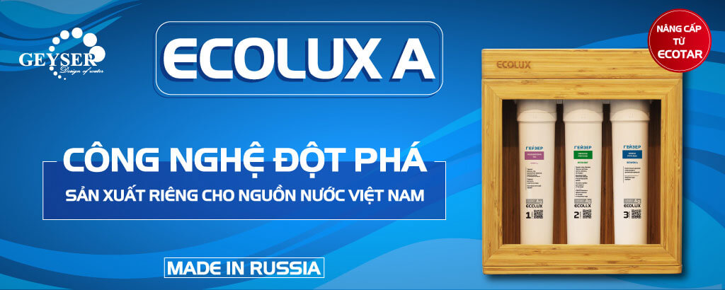 Máy Lọc Nước Nano GEYSER ECOLUX A nhập khẩu chính hãng từ Nga.