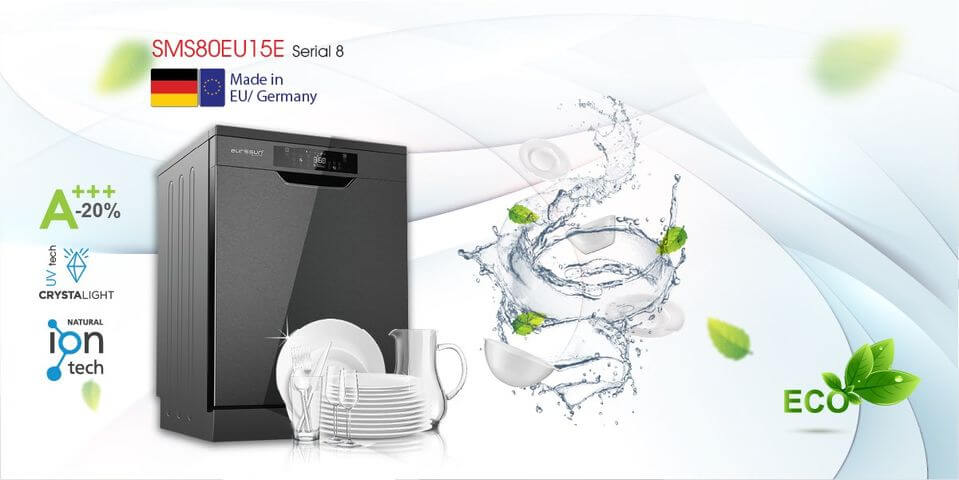 Máy Rửa Chén Bát Eurosun SMS80EU15E - Sức chứa 14 Bộ, CHLB Đức