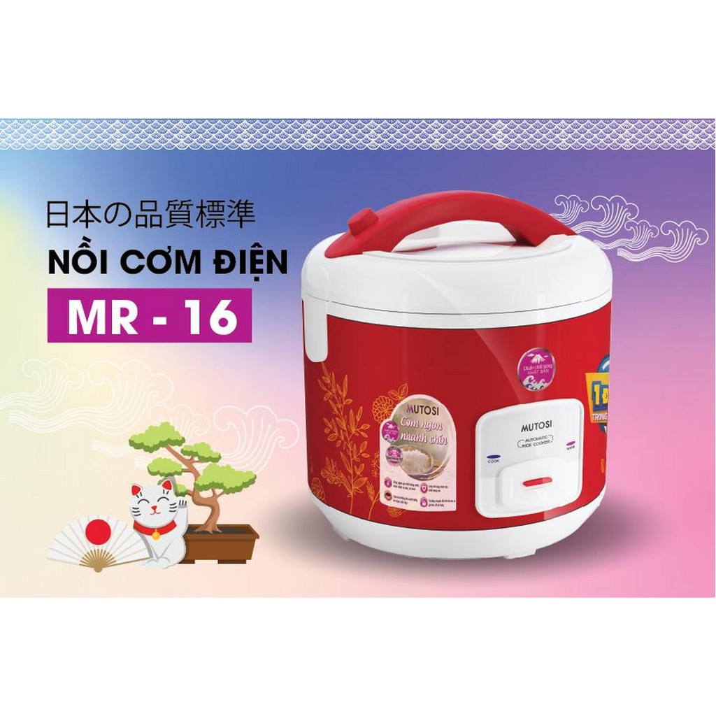 Nồi Cơm Điện Mutosi MR-16 - 1.8L