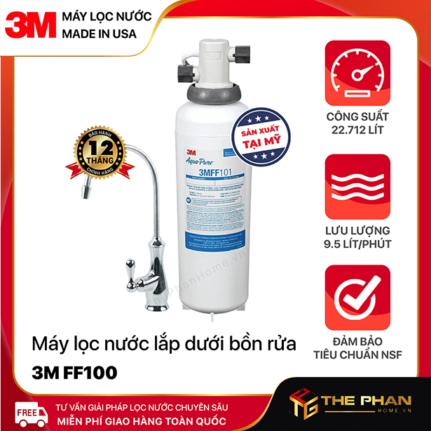 Máy Lọc Nước 3M FF100 - Lắp Bồn Rửa