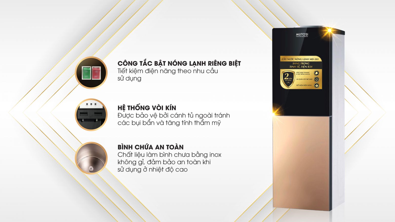 Cây Lọc Nước Mutosi MD-203