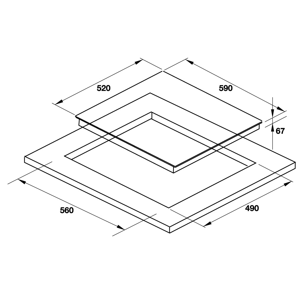 Bếp Điện Hafele HC-R603D 536.01.901 - 3 Vùng nấu