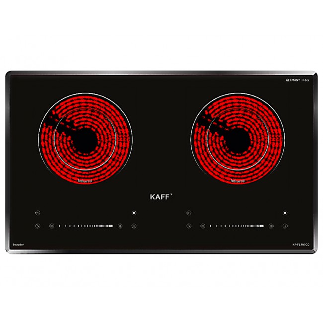 Bếp Điện Đôi KAFF KF-FL101CC - Kính cường lực chịu nhiệt siêu bền, Booster nấu nhanh