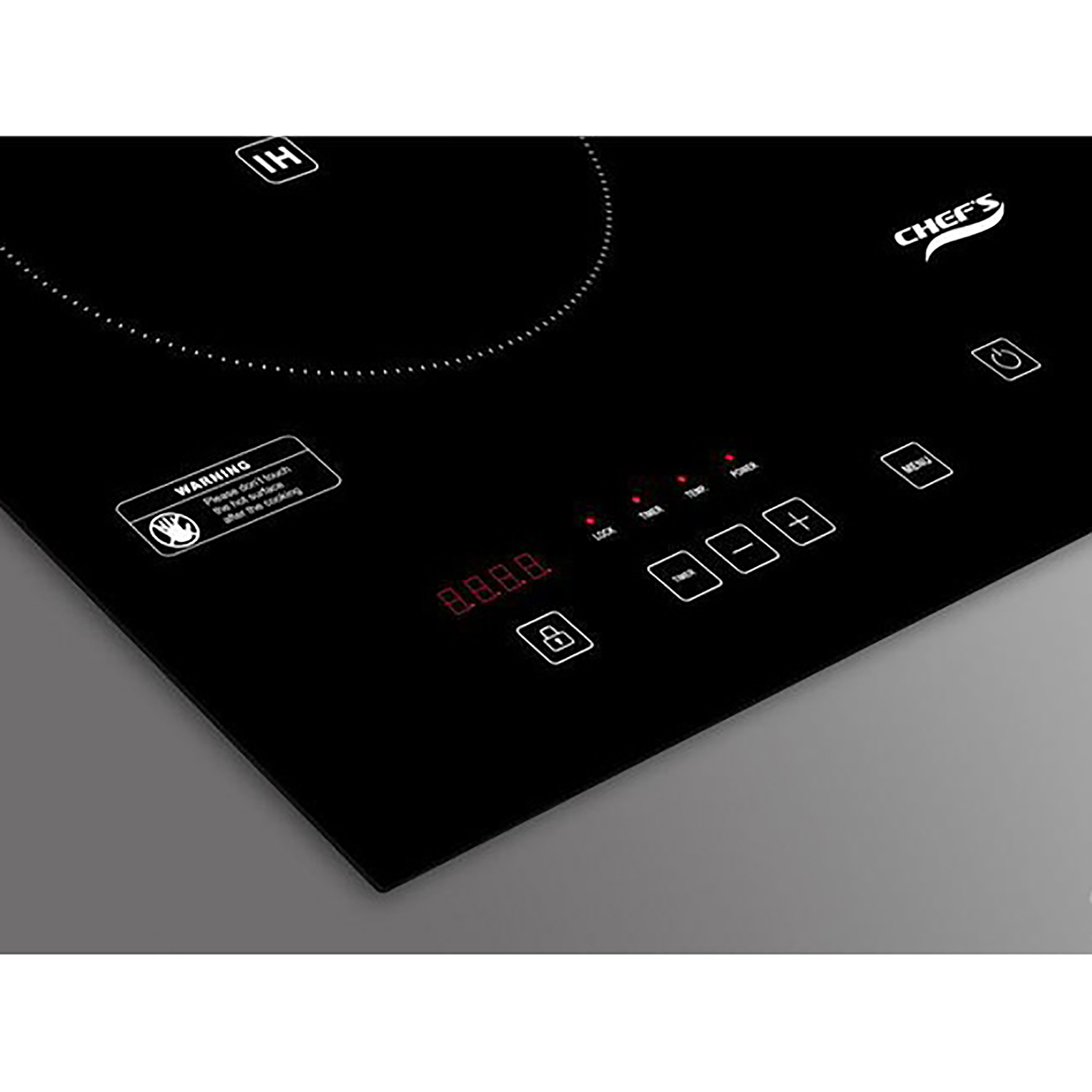 Bếp Điện Từ Đôi CHEF'S EH-MIX321 - 1 điện + 1 từ, Tự động nhận diện vùng nấu, Cảm biến an toàn