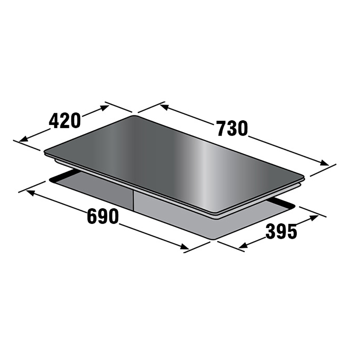 Bếp Điện Từ KAFF KF-073IC - 2 vùng nấu (1 điện + 1 từ), Kính cường lực chịu nhiệt siêu bền, Booster nấu nhanh, Inverter