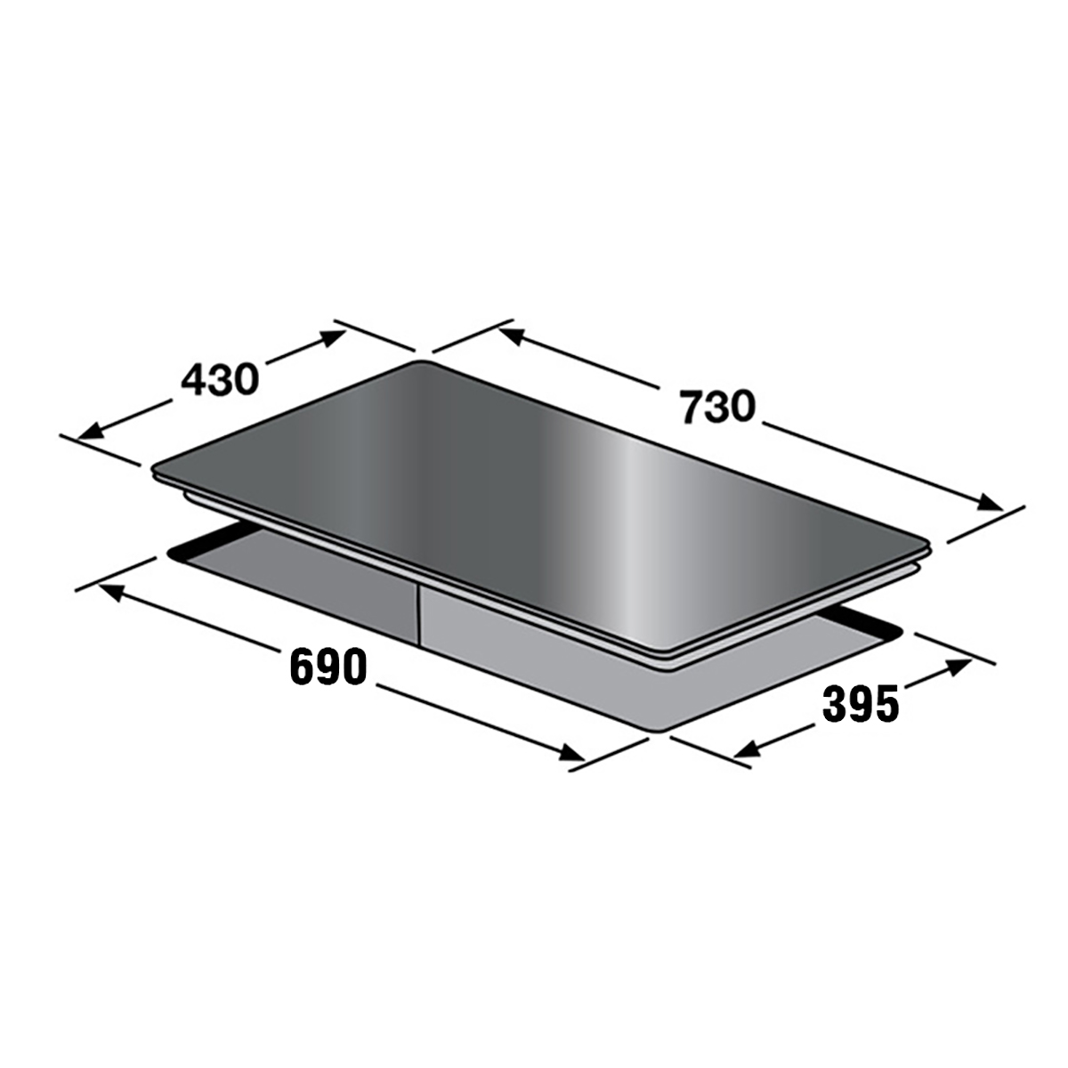 Bếp Điện Từ KAFF KF-FL68IC - 2 vùng nấu (1 điện + 1 từ), Kính cường lực chịu nhiệt siêu bền, Booster nấu nhanh