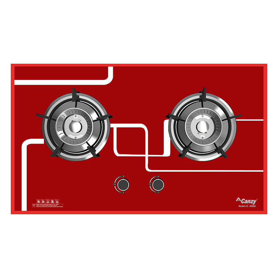 Bếp Gas Âm CANZY CZ-ER688 - 2 lò, Tiết kiệm gas, Cảm ứng ngắt gas an toàn