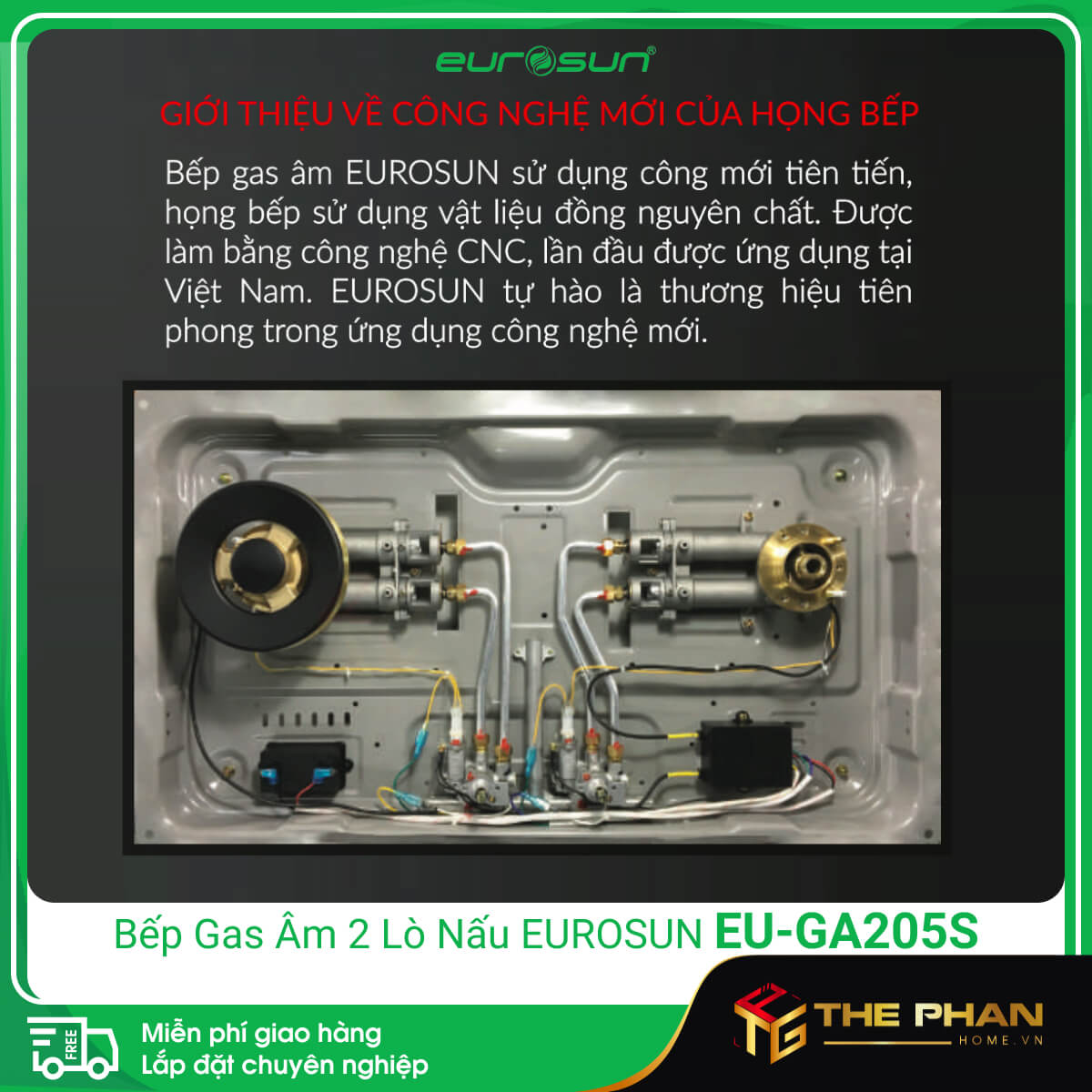 Bếp Gas Eurosun EU-GA205S