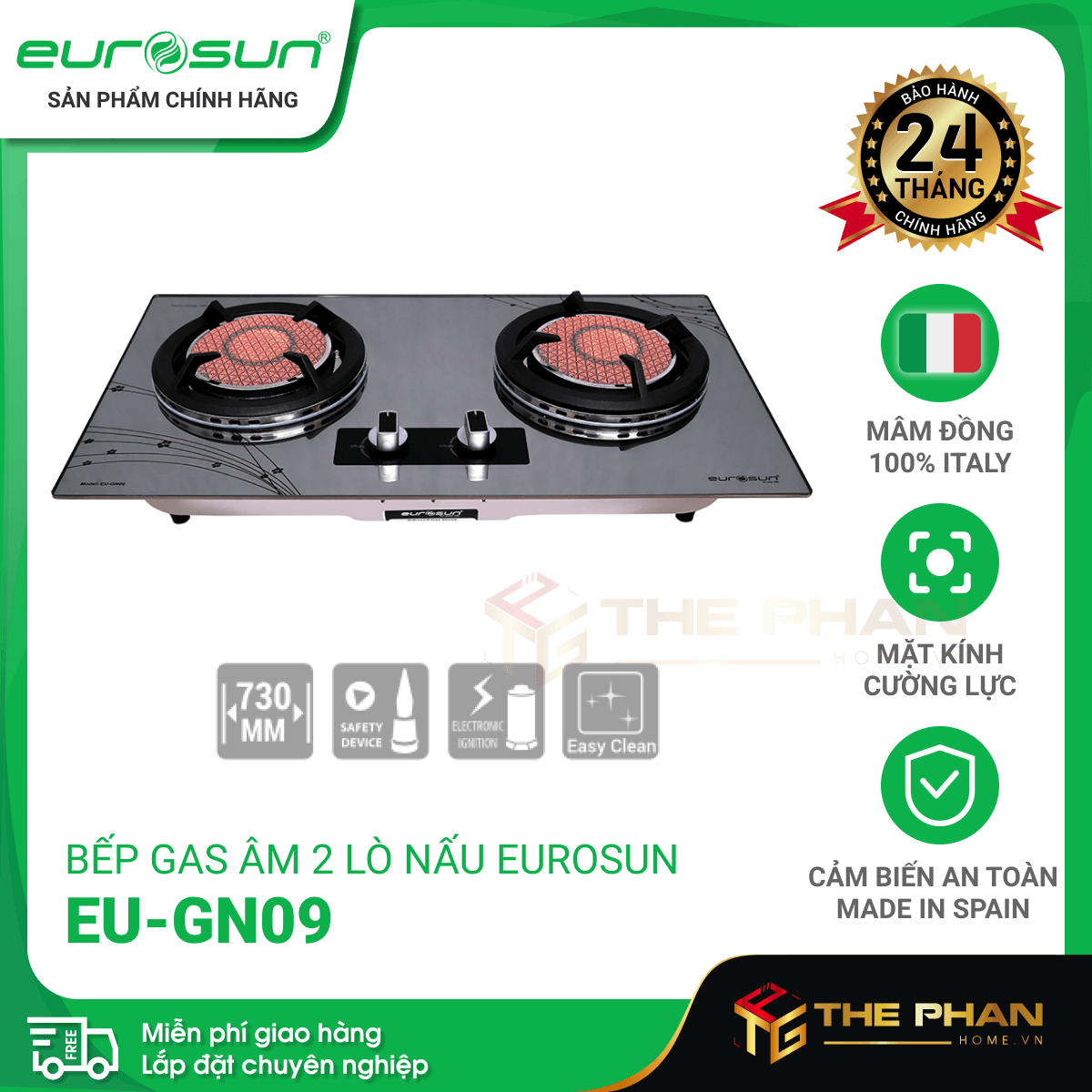 Bếp Gas Eurosun EU-GN09