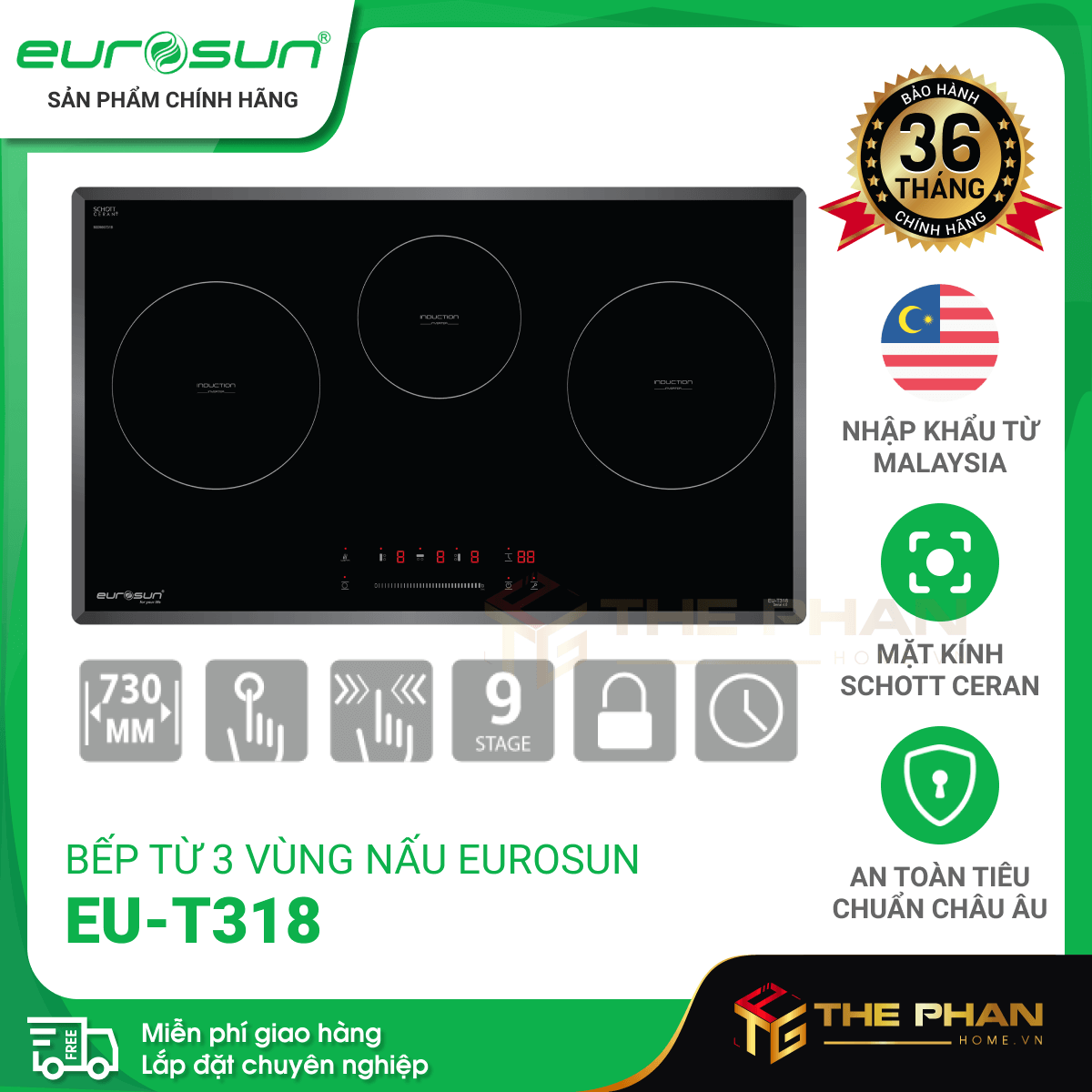 Bếp Từ Eurosun EU-T318