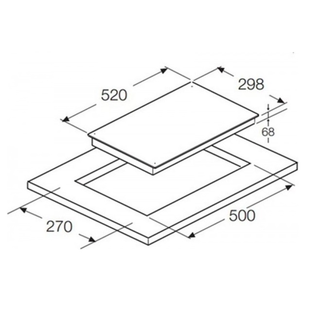 Bếp Từ Hafele HC-I302B 536.01.670 2 Vùng nấu