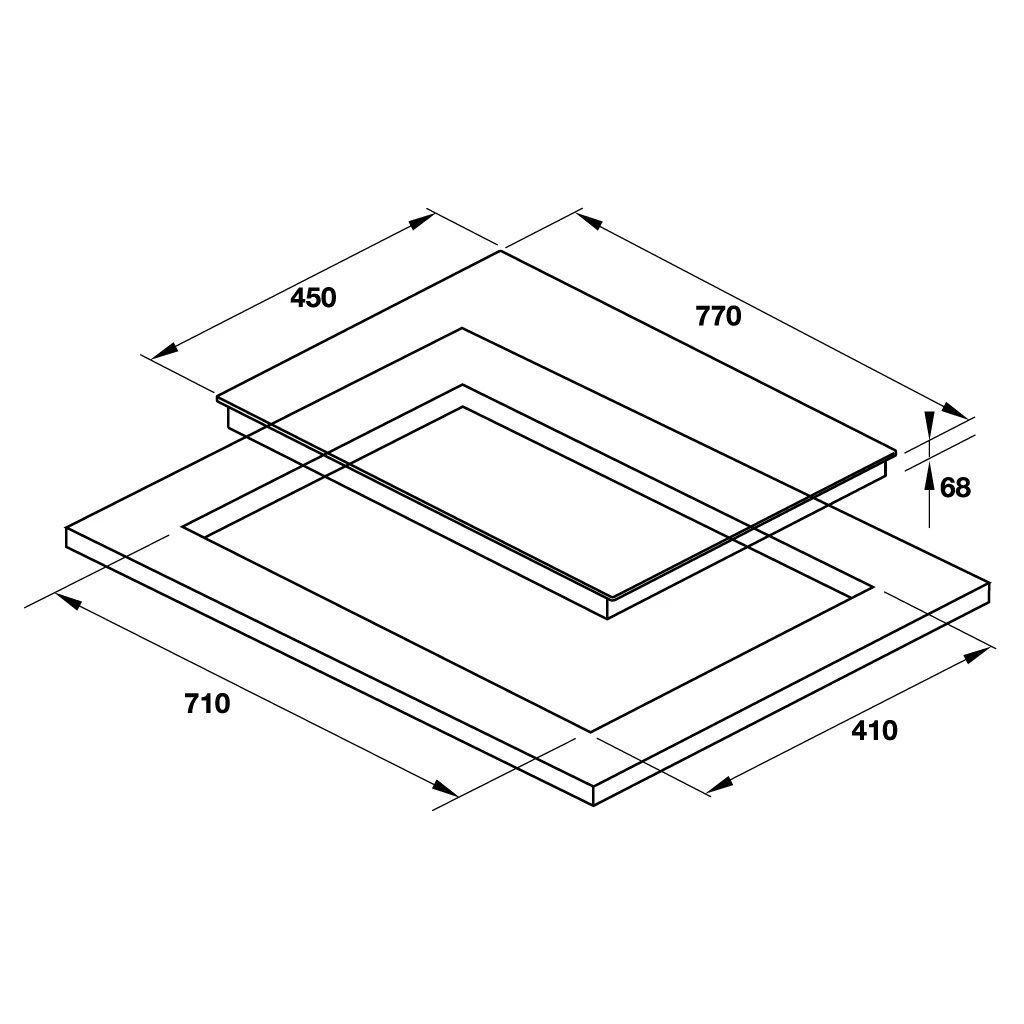 Bếp Từ Hafele HC-M773D 536.61.705 - 3 Vùng nấu