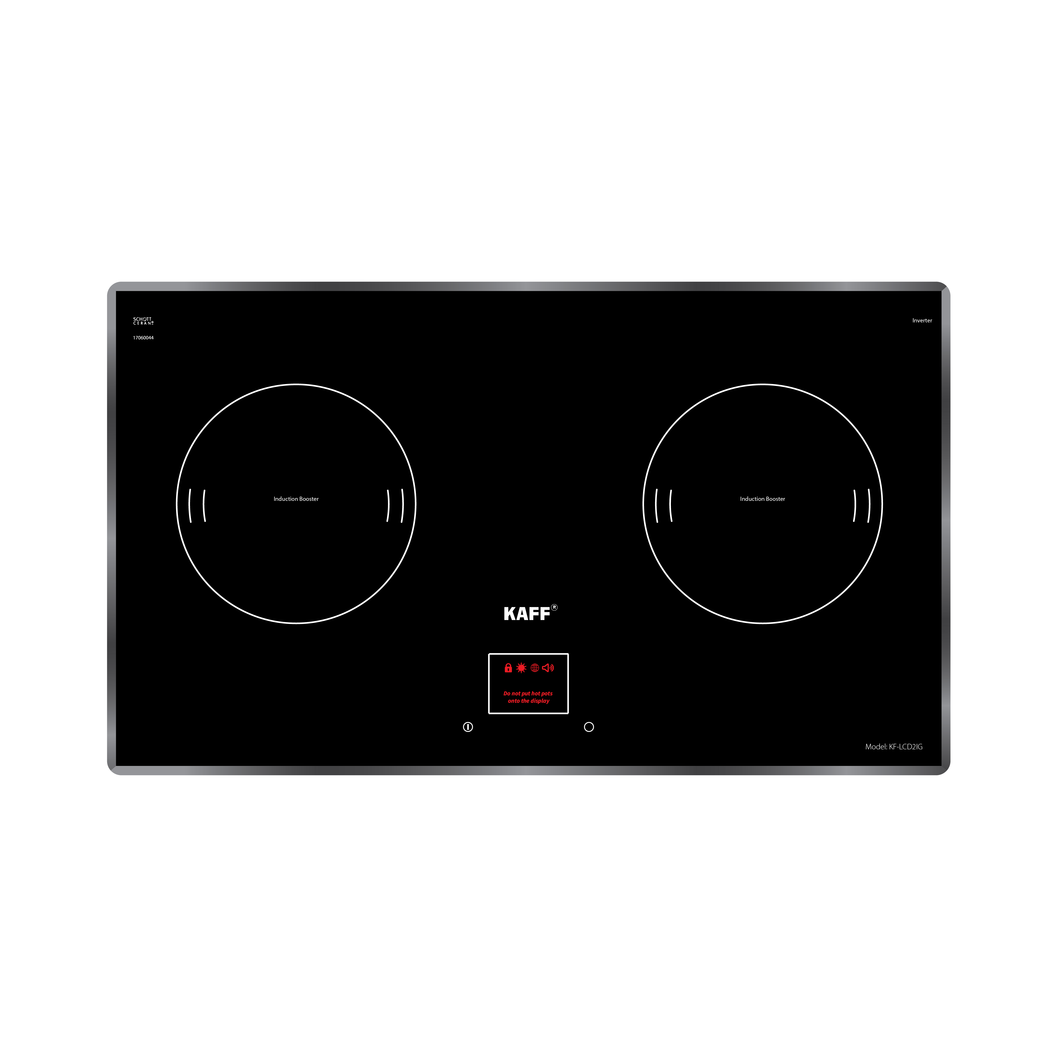 Bếp Từ Đôi KAFF KF-LCD2IG - Cảm ứng 10 mức công suất, Booster nấu nhanh