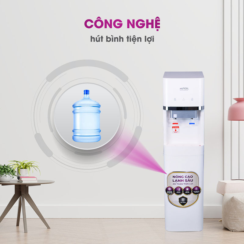 Máy Lọc Nước Nóng Lạnh Mutosi MD-450RO Tích Hợp 8 Cấp Lõi Lọc RO