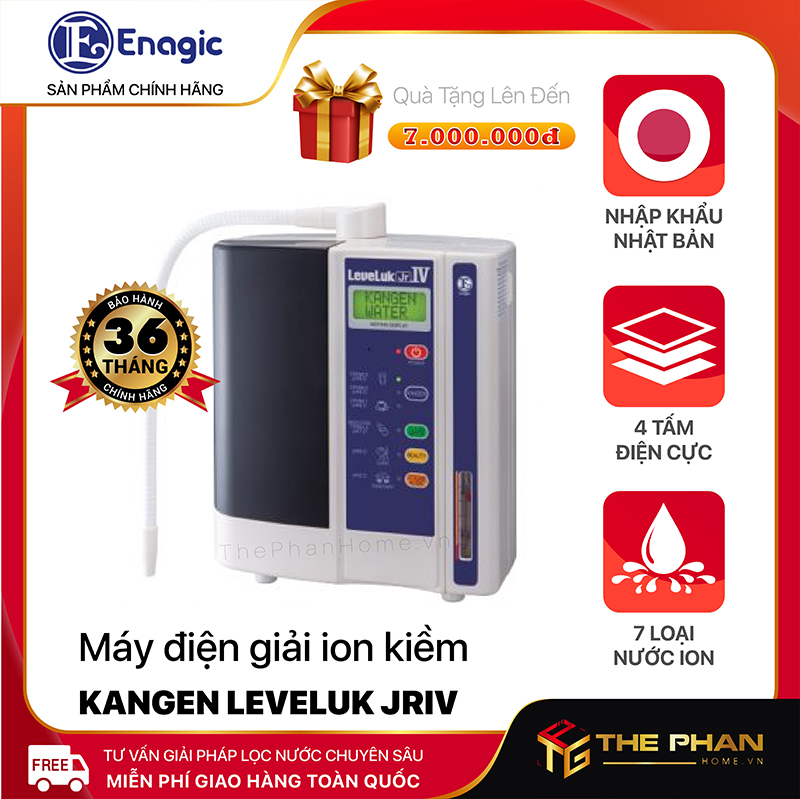 Máy Lọc Nước Điện Giải Ion Kiềm Enagic LEVELUK JRIV - Kangen Water