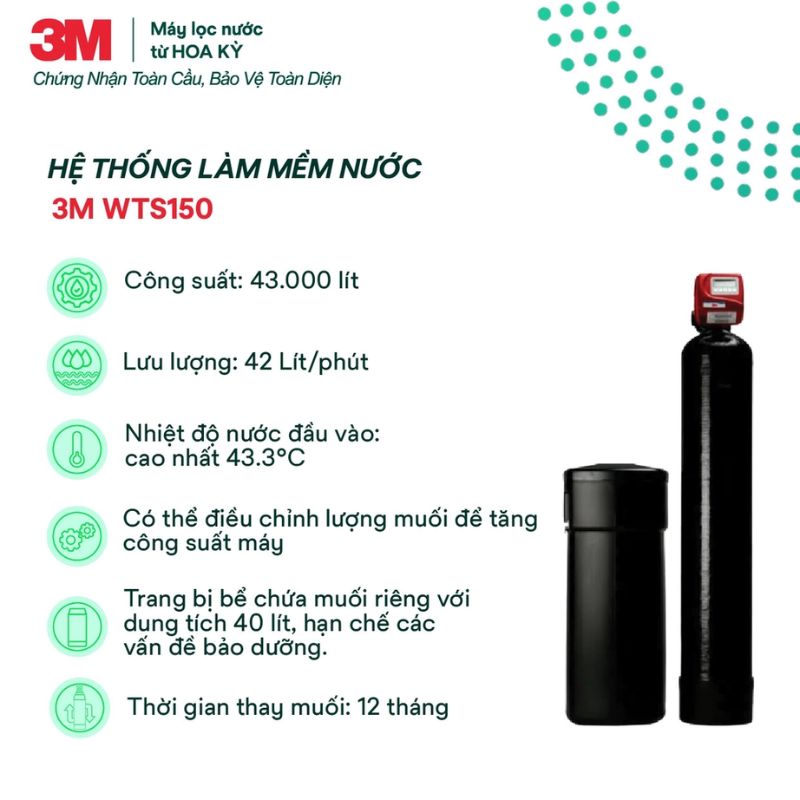 Thiết Bị Làm Mềm Nước 3M WTS150