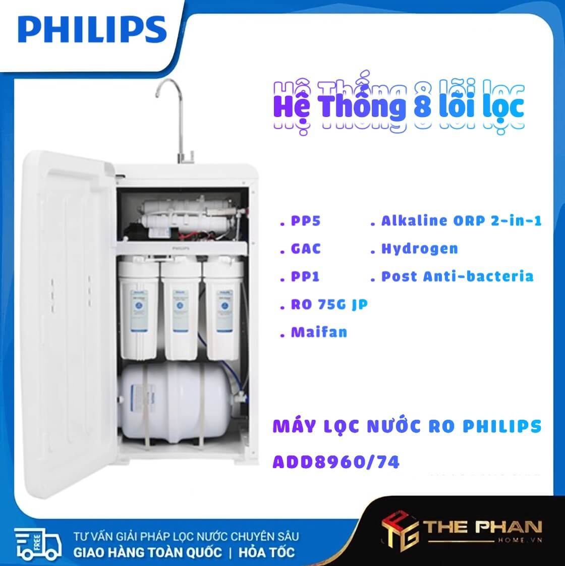 Máy Lọc Nước RO Philips ADD8960/74