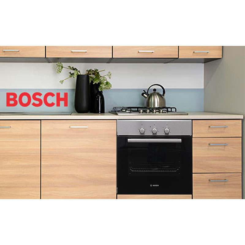 Lò Nướng Âm Tủ BOSCH HBN211E2M - 66 Lít, 60cm, Lò tráng men, Dễ dàng vệ sinh