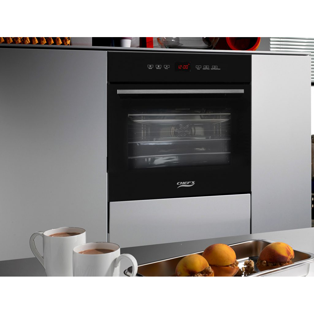 Lò Nướng CHEF'S EH-BO600B - Dung tích 56 Lít, Nướng 3D, Cảm ứng LCD với 8 chương trình nướng