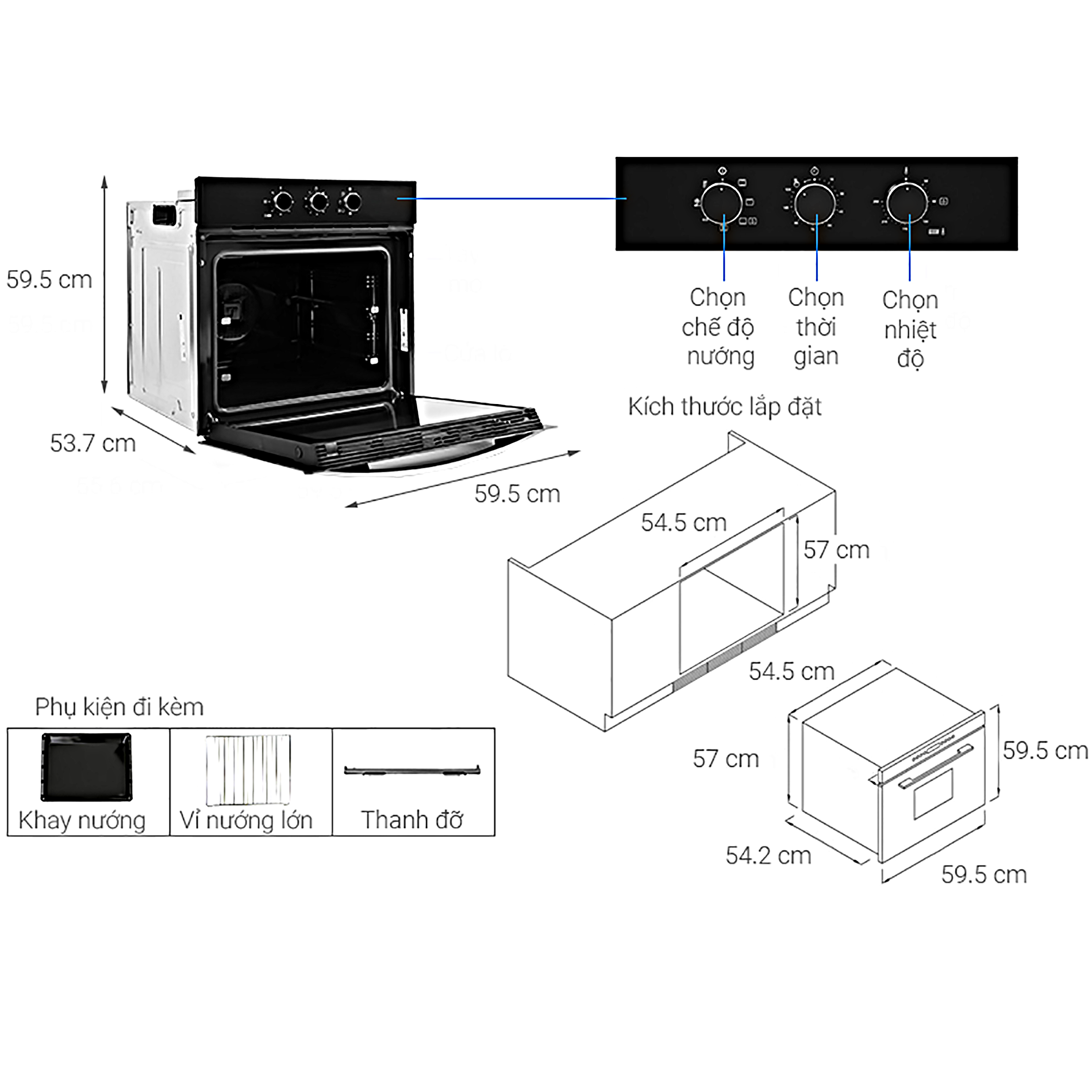 Lò Nướng Âm Tủ Hiện Đại Sang Trọng TEKA - WISH HBB610BK 41560331 - EASY, 70 Lít, Tiết kiệm điện