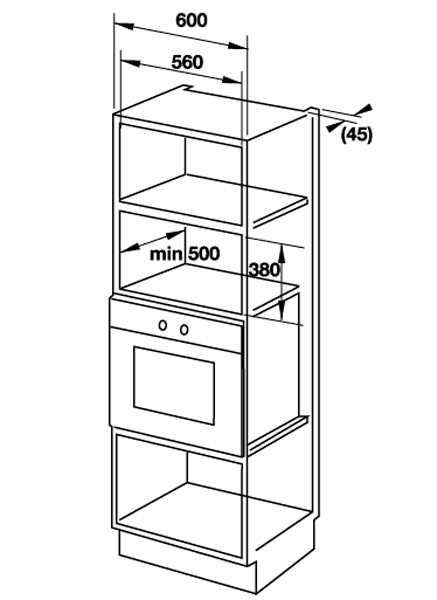 Lò Vi Sóng Kết Hợp Nướng Âm Tủ Hafele HM-B38A 535.34.000 - 25 Lít