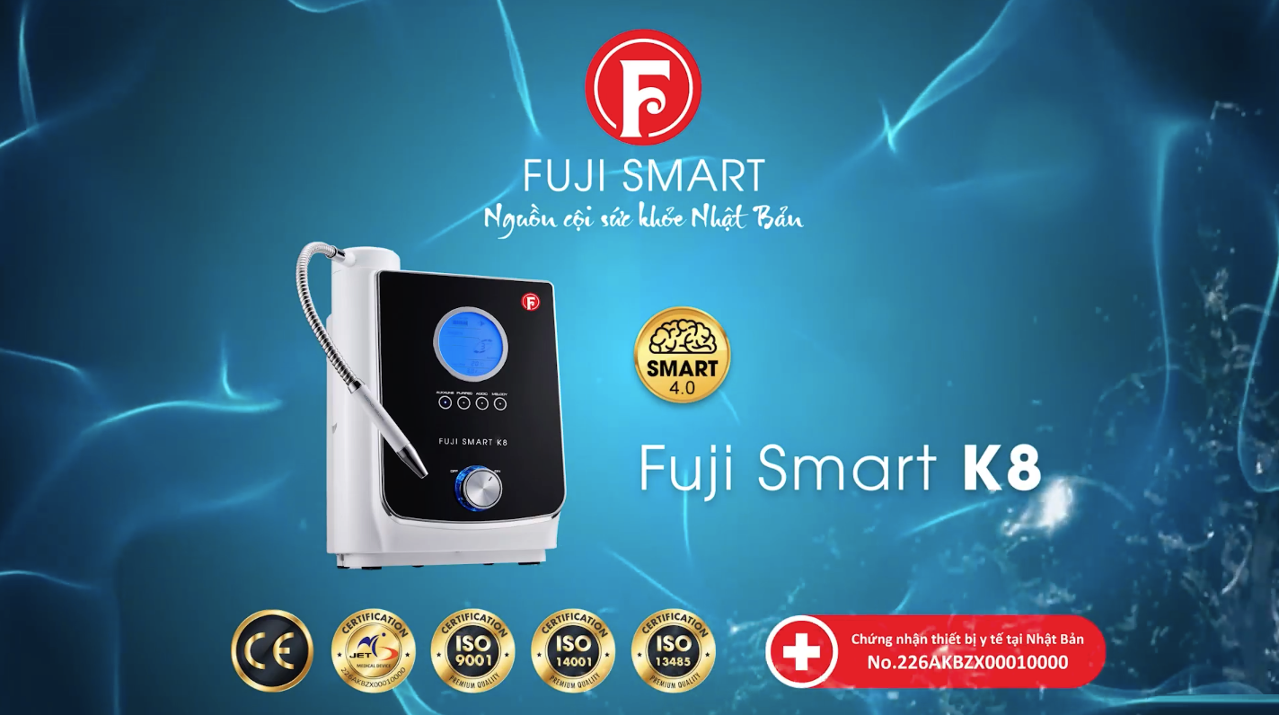 Máy Lọc Nước Điện Giải Ion Kiềm FUJI SMART K8