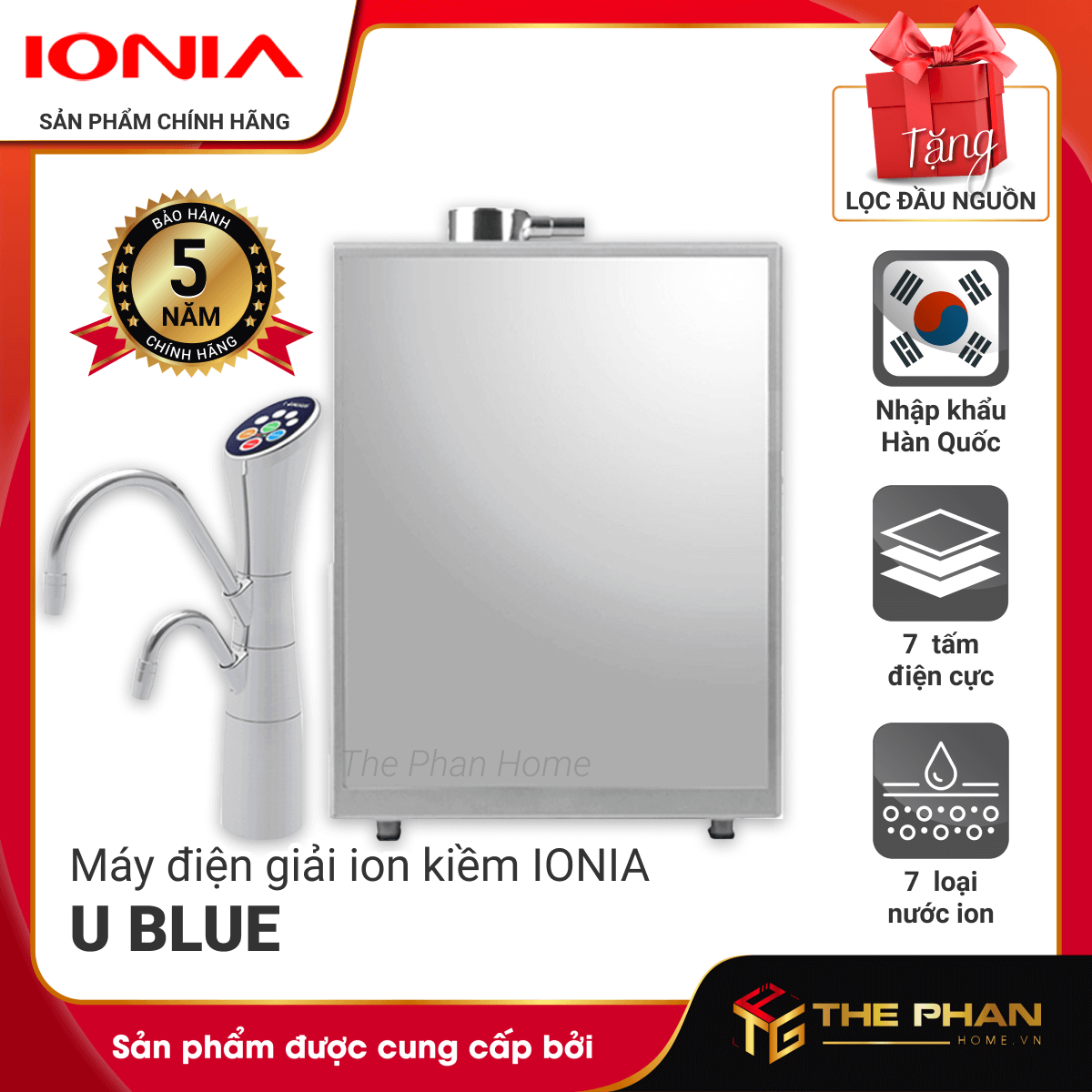 Máy Lọc Nước Điện Giải Ion Kiềm IONIA U BLUE