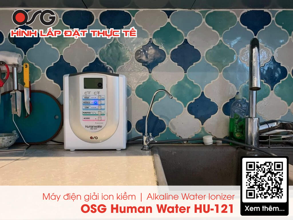 Máy Lọc Nước Điện Giải Ion Kiềm Giàu Hydro OSG Human Water HU-121