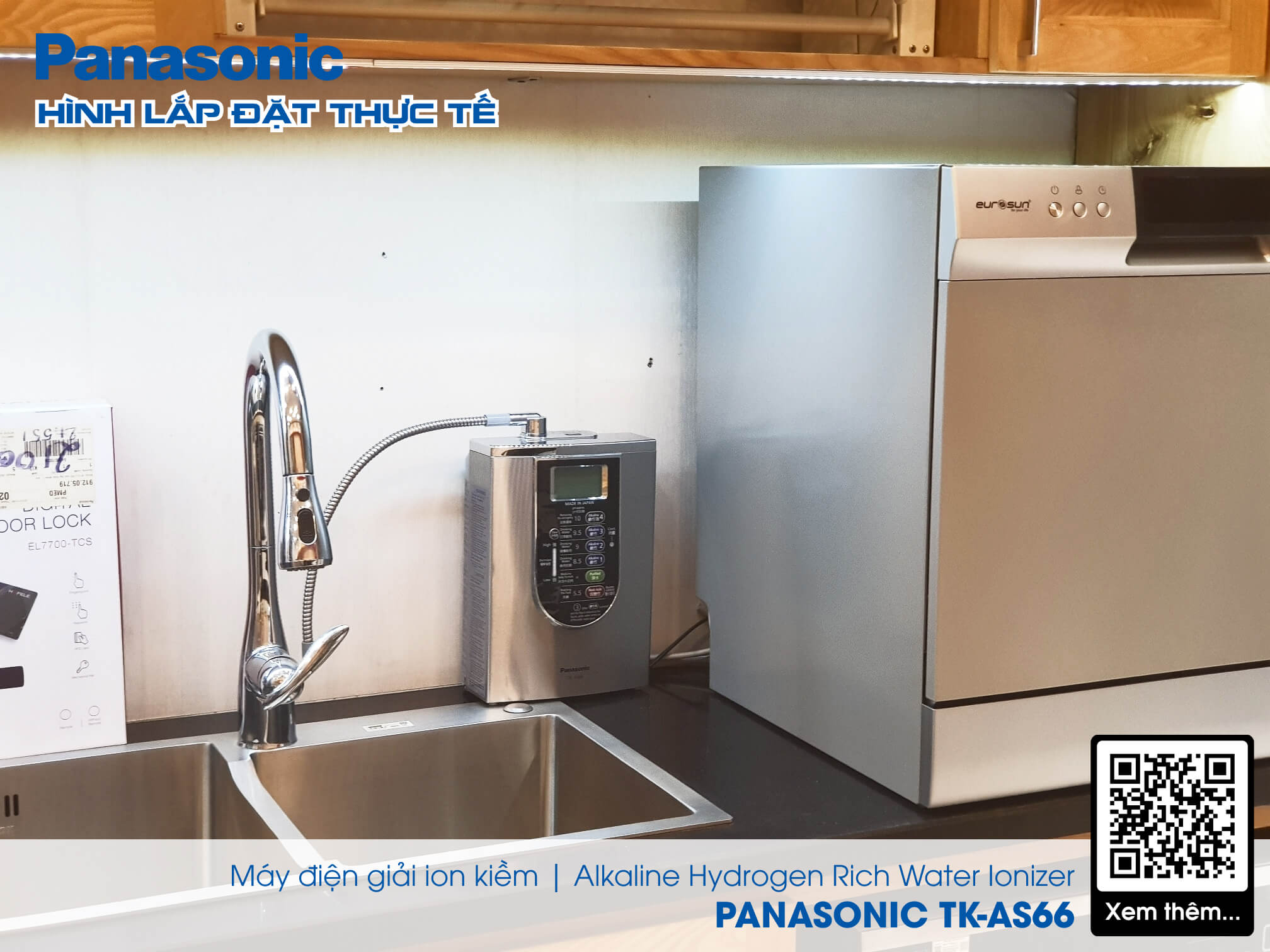 Máy Điện Giải iON Kiềm Panasonic TK-AS66 - Hàng chính hãng Nhập khẩu - Harlem Production