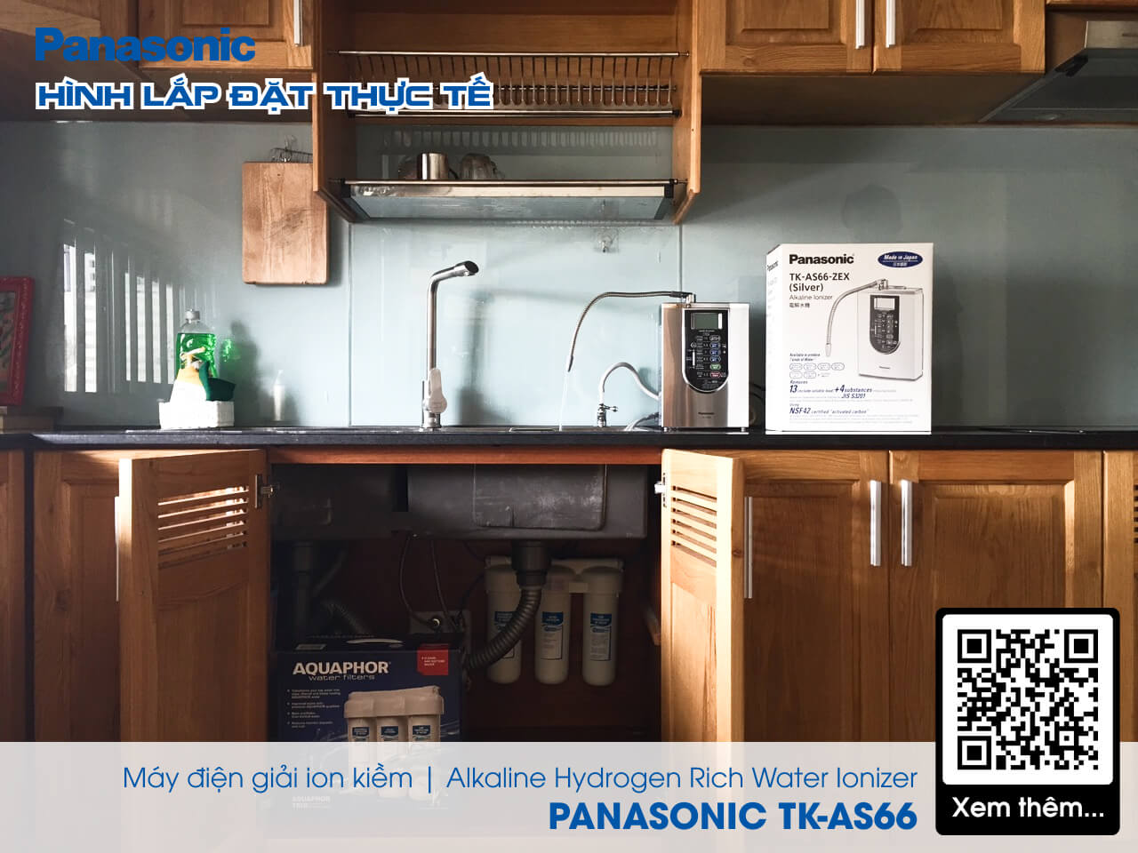 Máy Điện Giải iON Kiềm Panasonic TK-AS66 - Hàng chính hãng Nhập khẩu - Harlem Production