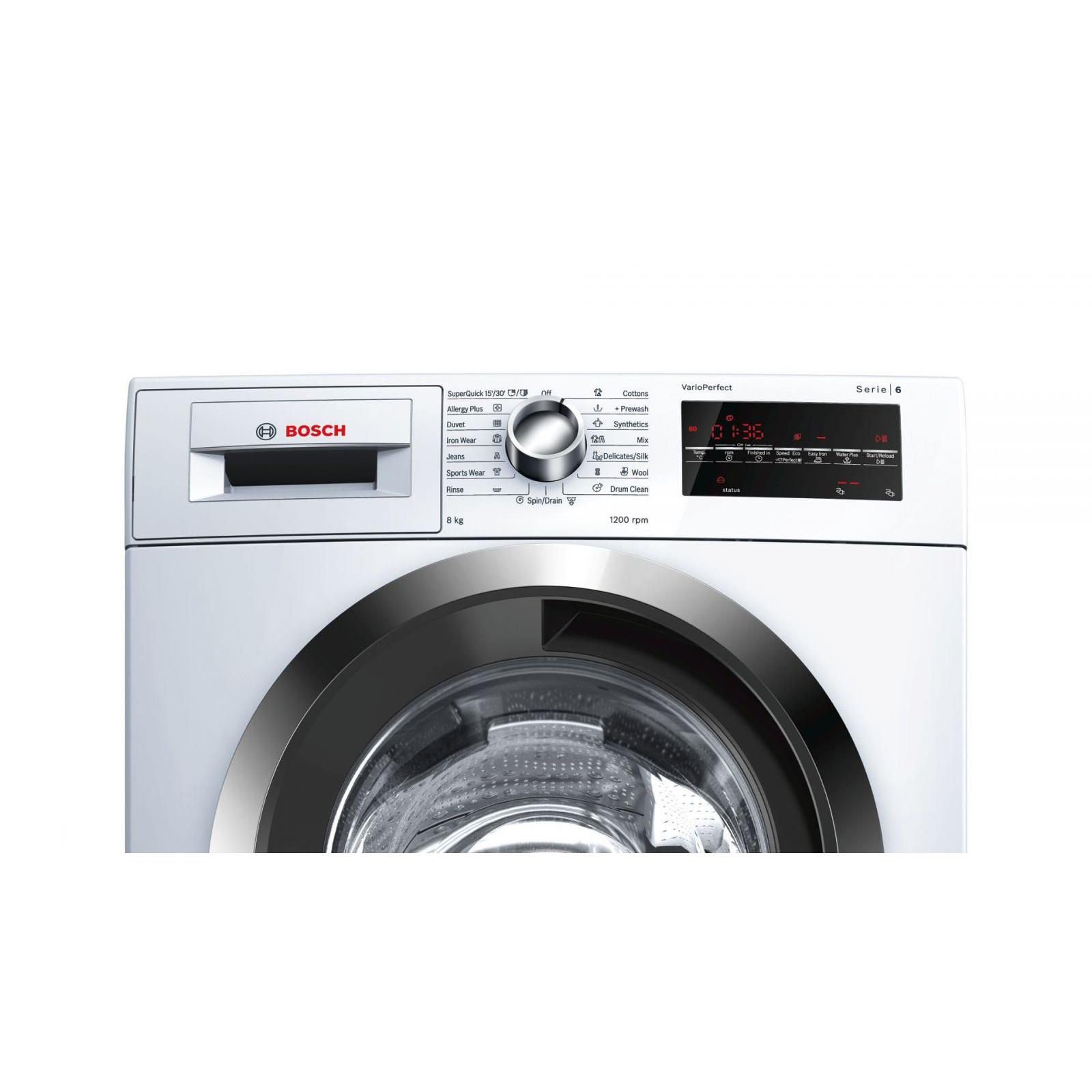 Máy Giặt 8KG BOSCH WAT24480SG - 9 chương trình giặt, Thêm đồ khi giặt, Inverter, Động cơ EcoSilence