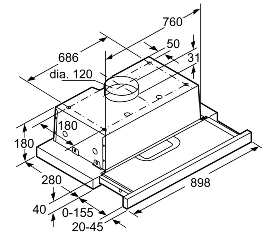 Máy Hút Mùi BOSCH DFS067J50B