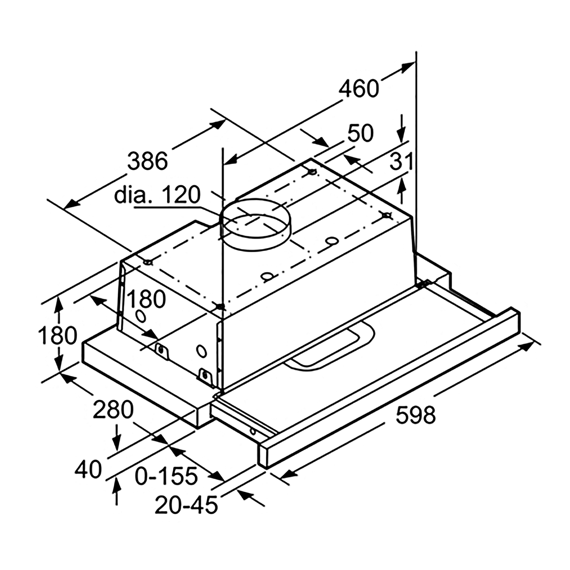 Máy Hút Mùi BOSCH DHI623GSG
