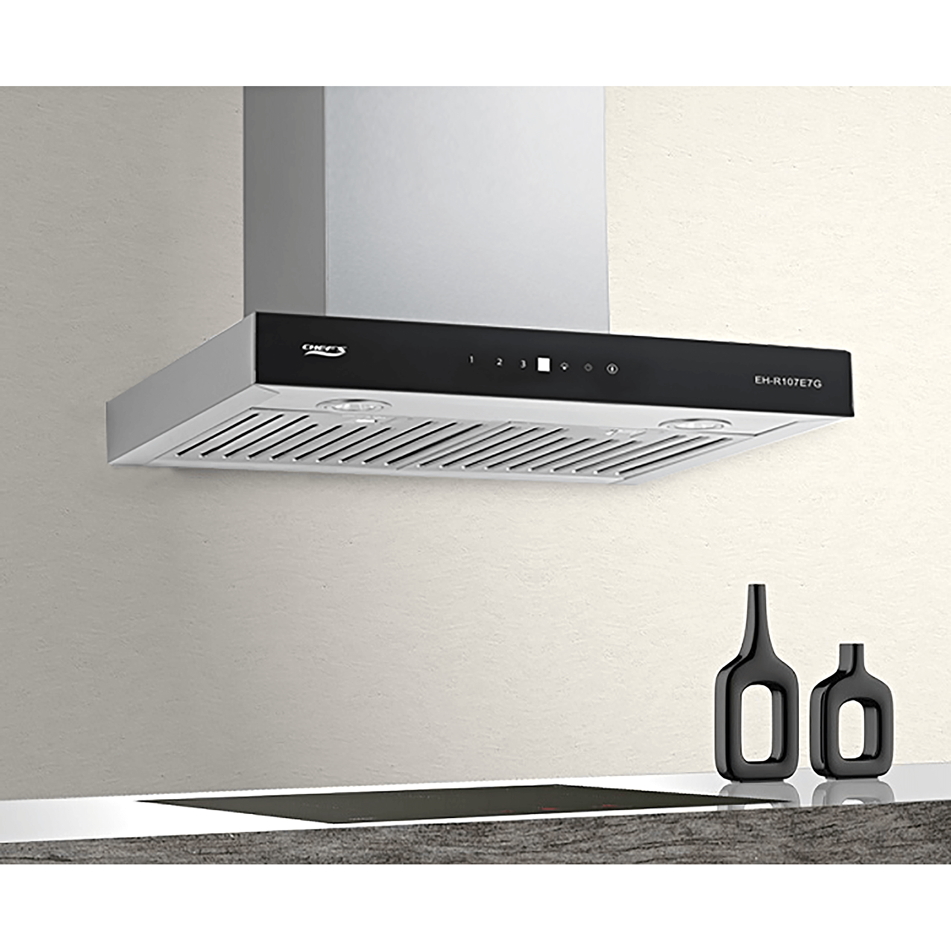 Máy Hút Mùi Chữ T CHEF'S EH-R107E7G - 70CM, 750m³/h, Cảm ứng 3 cấp độ, Chất liệu INOX cao cấp