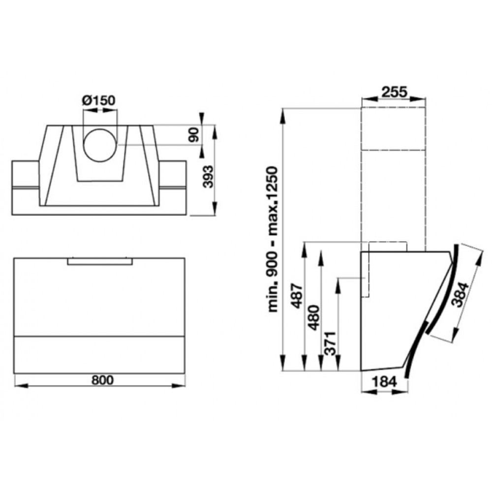 Máy Hút Mùi Gắn Tường Hafele HH-WVG80C 538.84.228