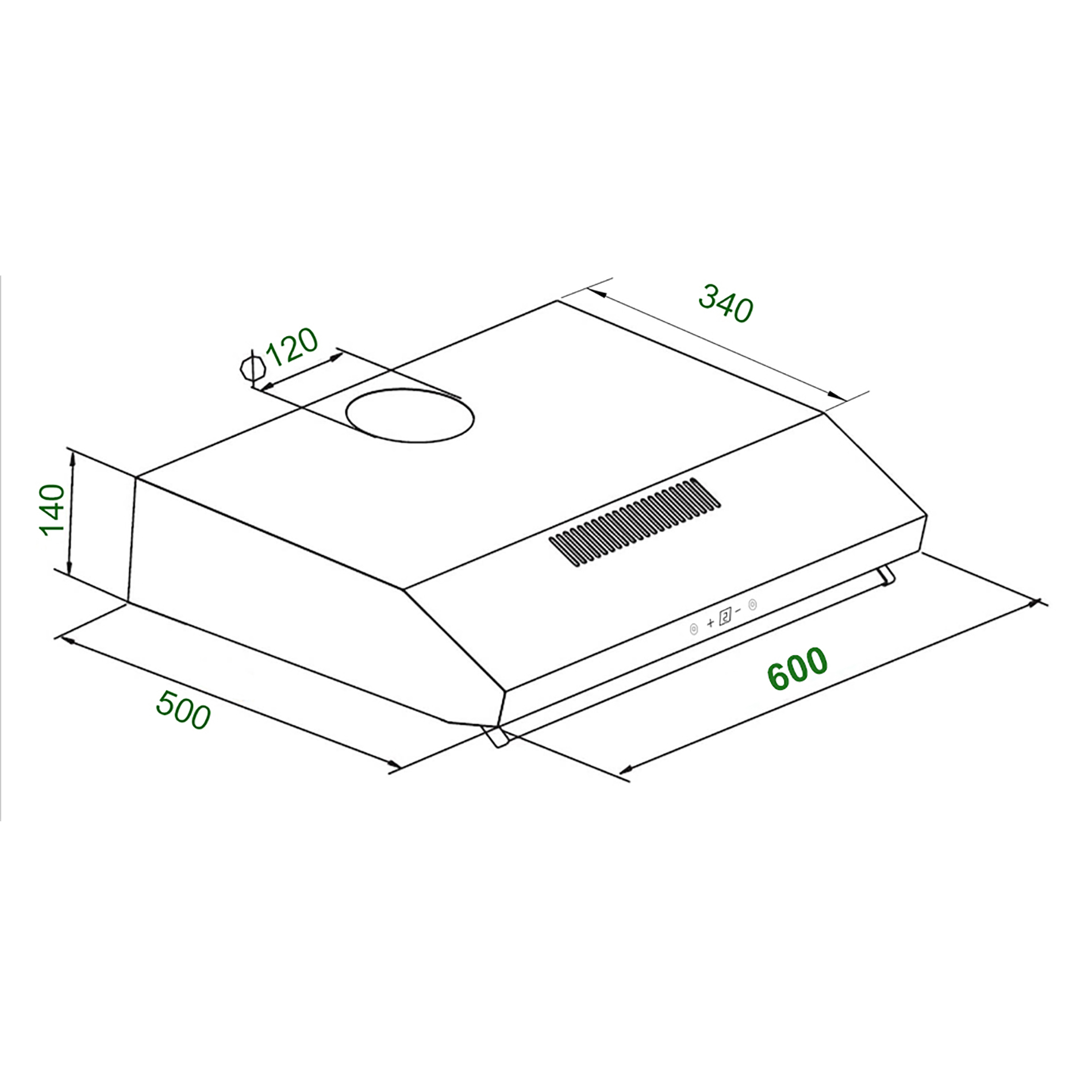Máy Hút Mùi Cổ Điển KAFF KF-688I/ 788I/ 888I - 700m³/h, Cảm ứng 3 mức công suất, Lọc bằng than hoạt tính